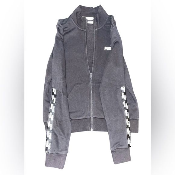 Puma Black Zip-Up Jacket - Picture 2 of 4